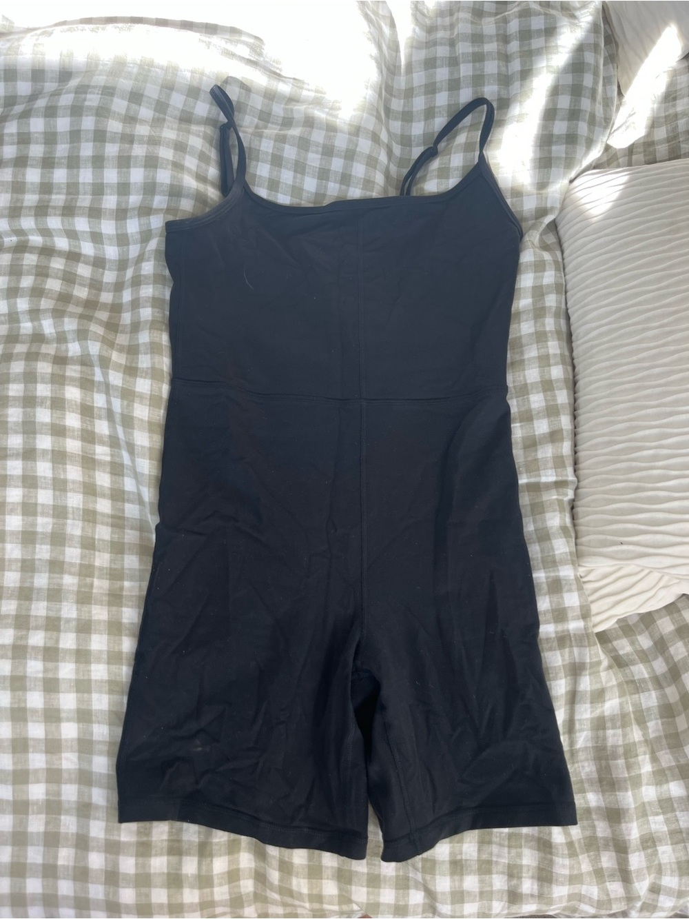 Wilfred Black Spaghetti-Strap Romper